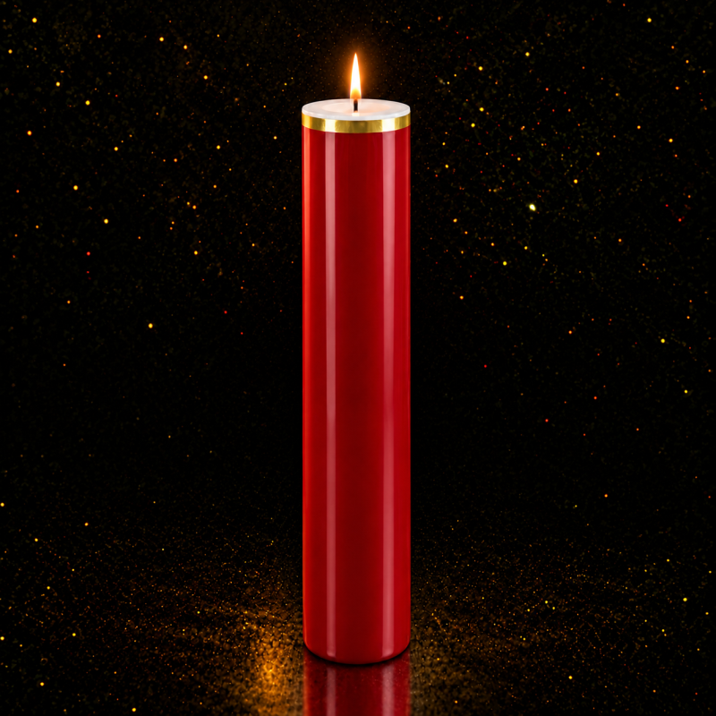 Velón Votivo Para El Sagrario Rojo N° 7½